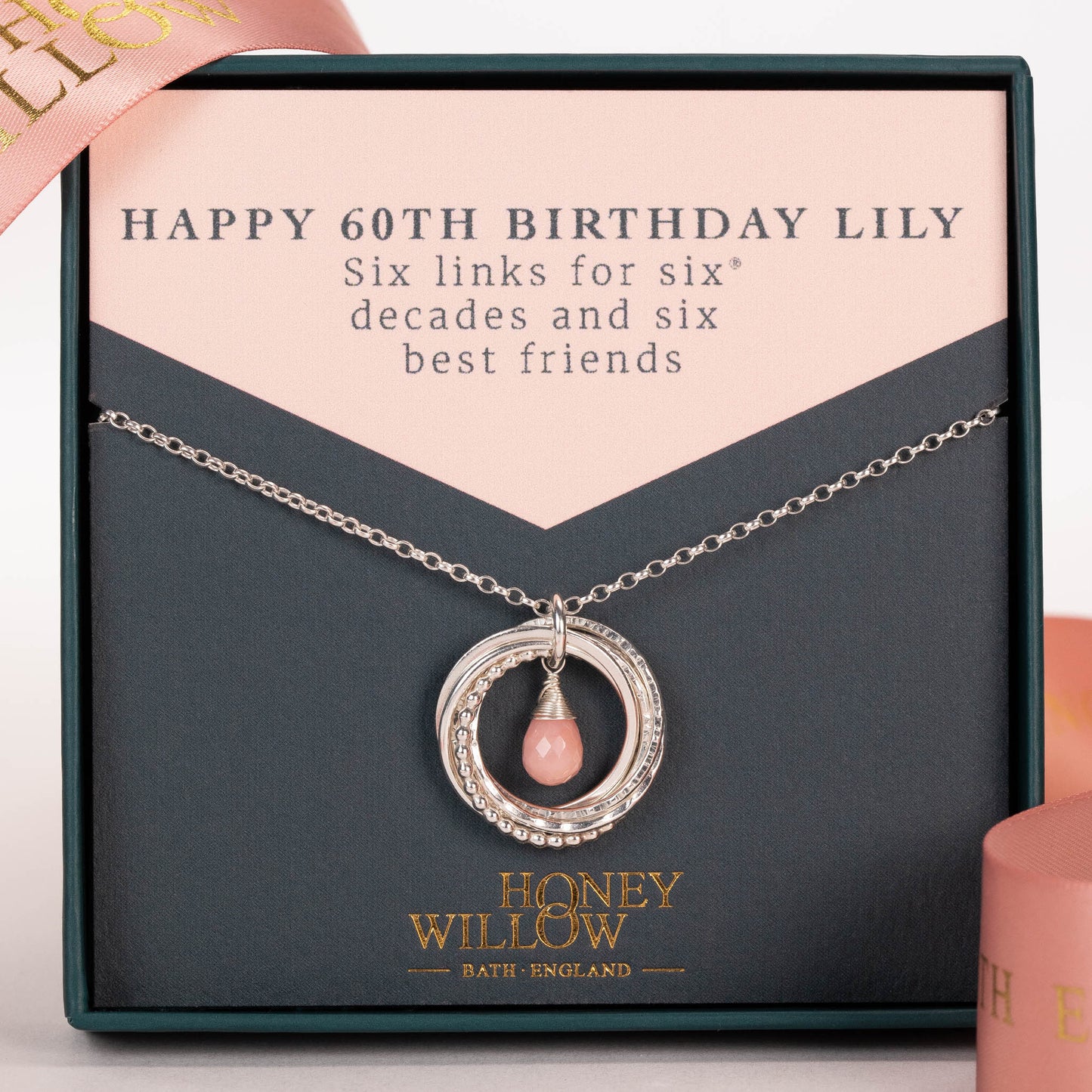 60th birthday necklace