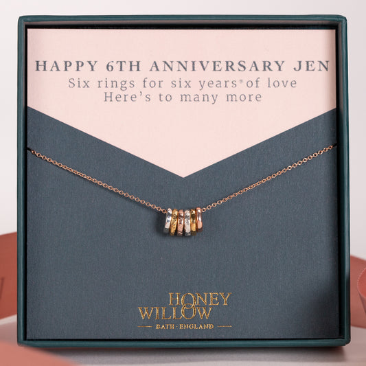 6th anniversary necklace