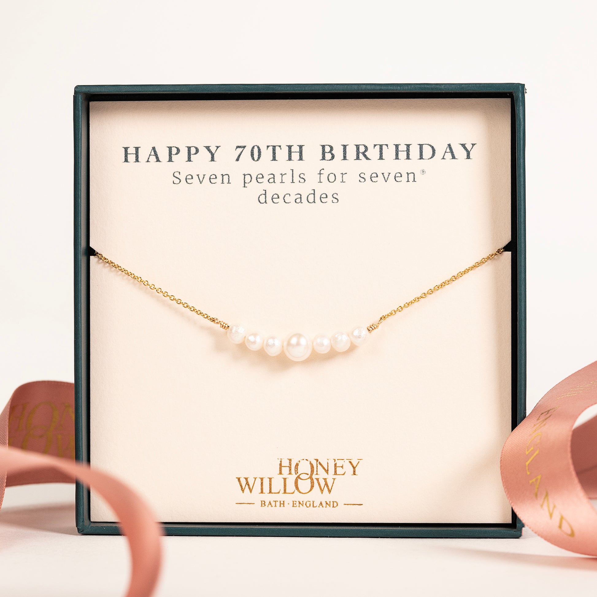 70th birthday necklace