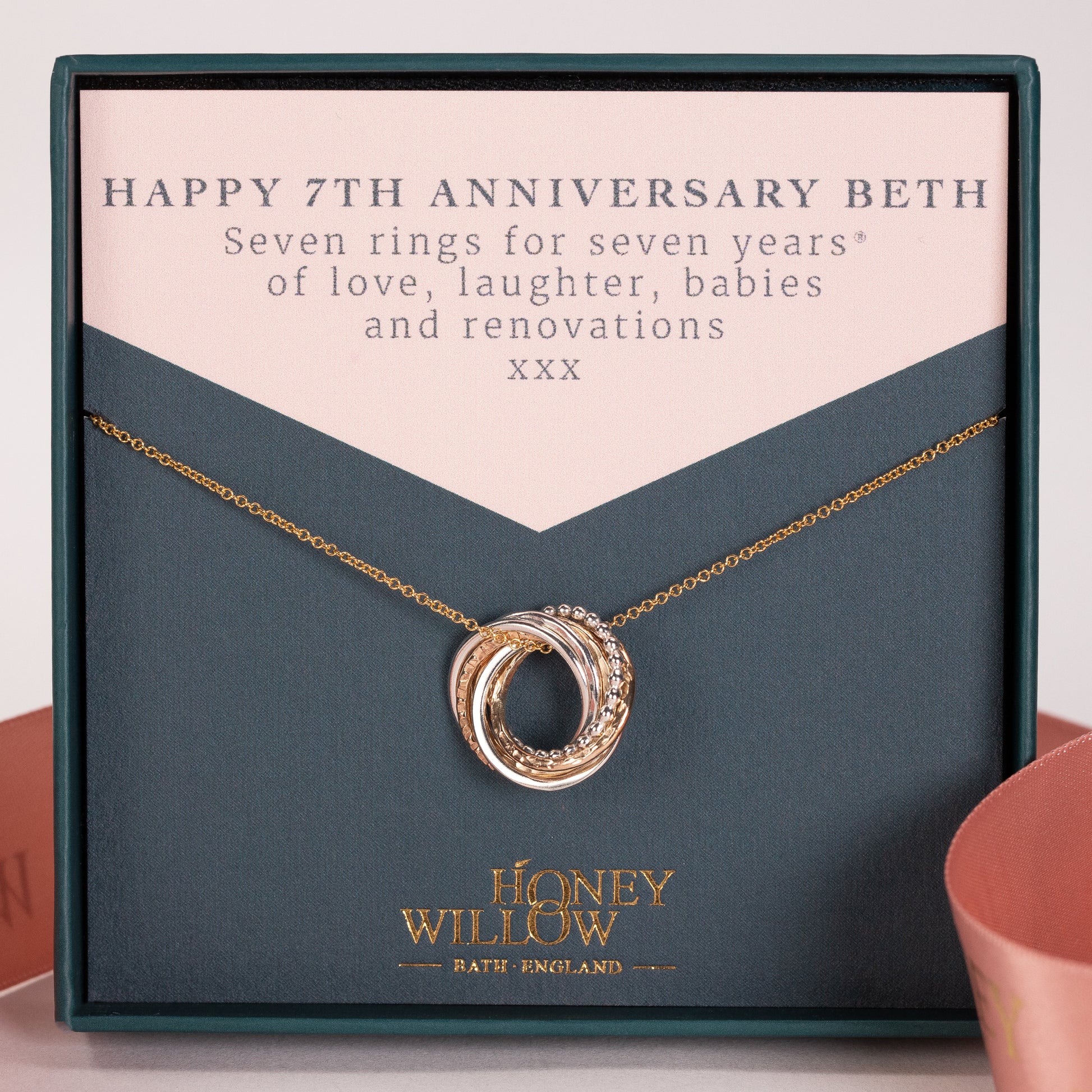 7th anniversary necklace