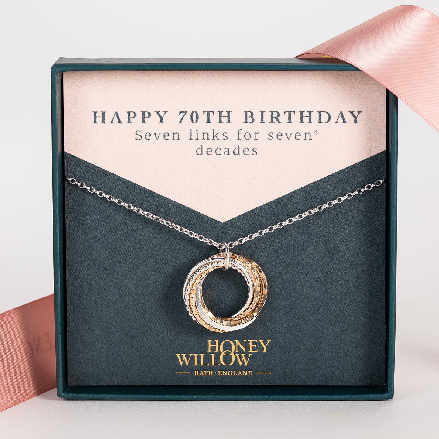 70th birthday necklace