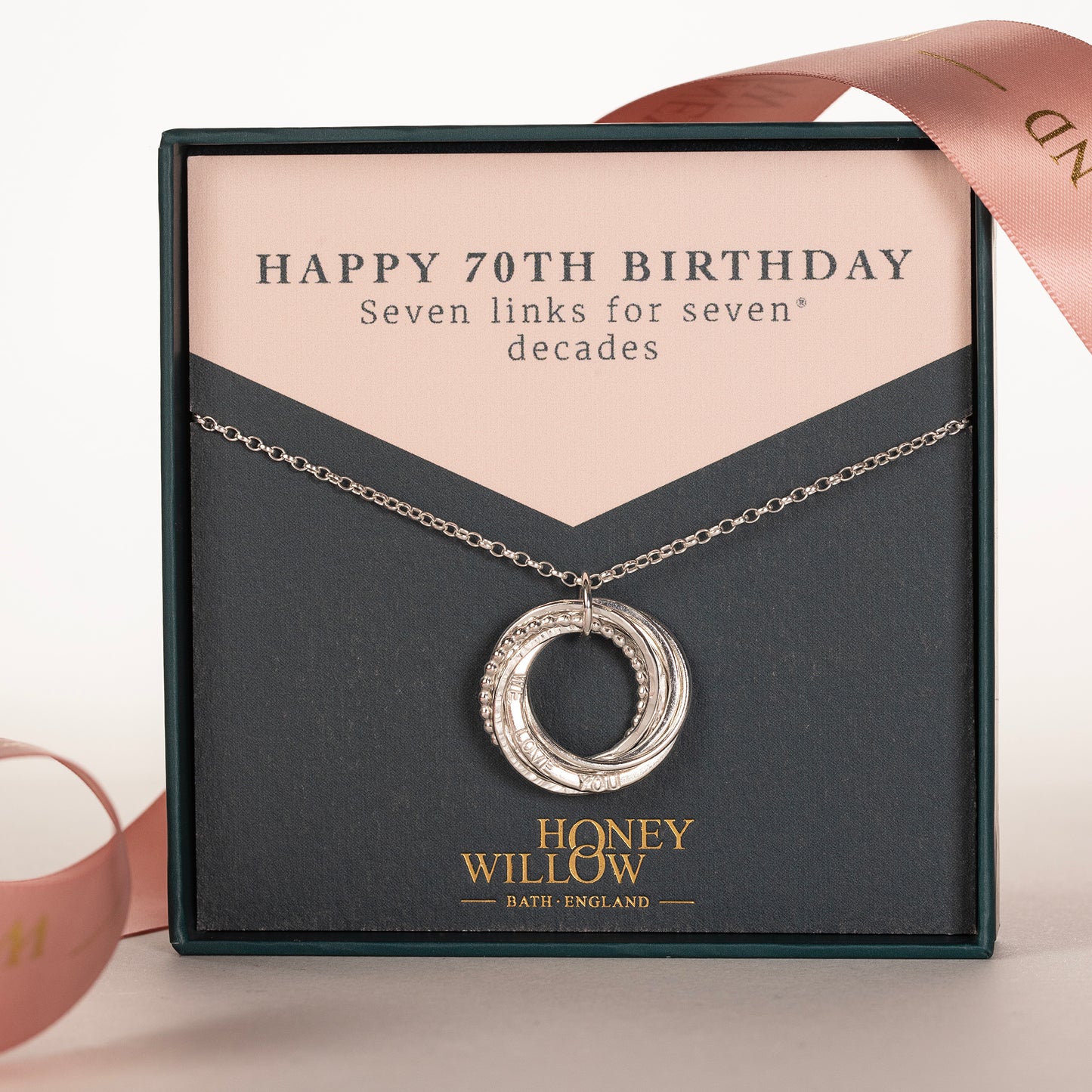 70th birthday necklace