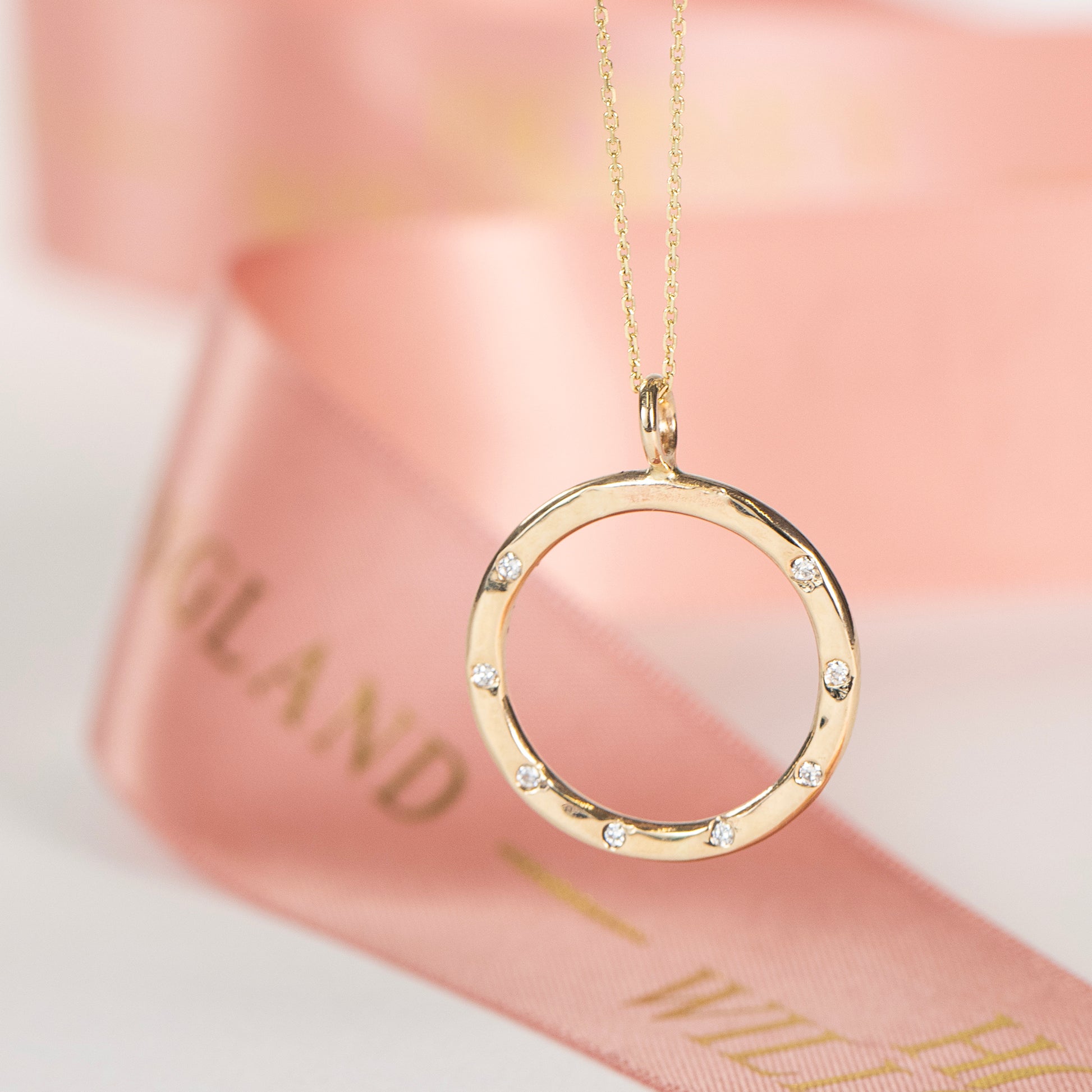 80th birthday halo necklace