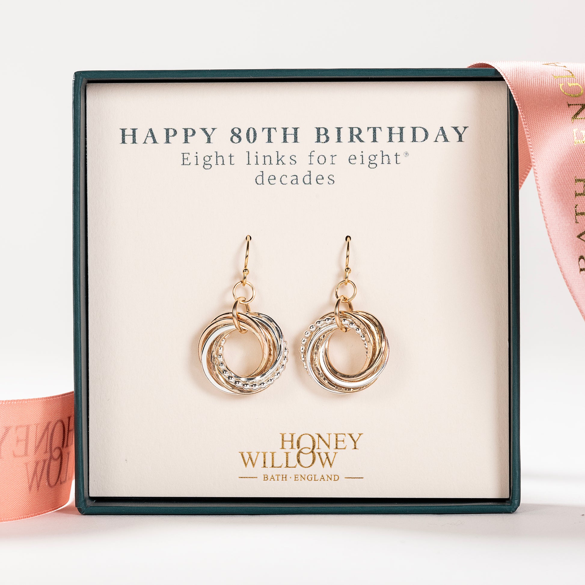 80th birthday earrings
