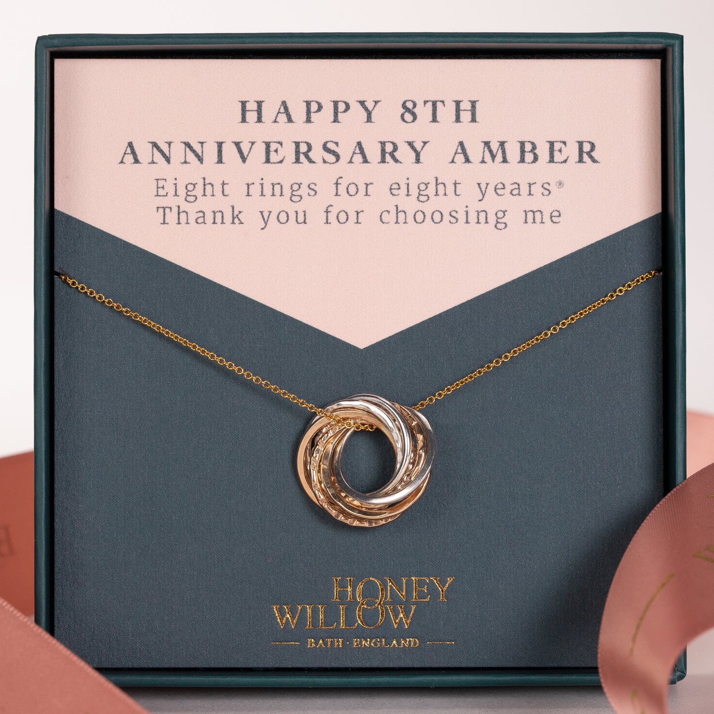 8th anniversary necklace