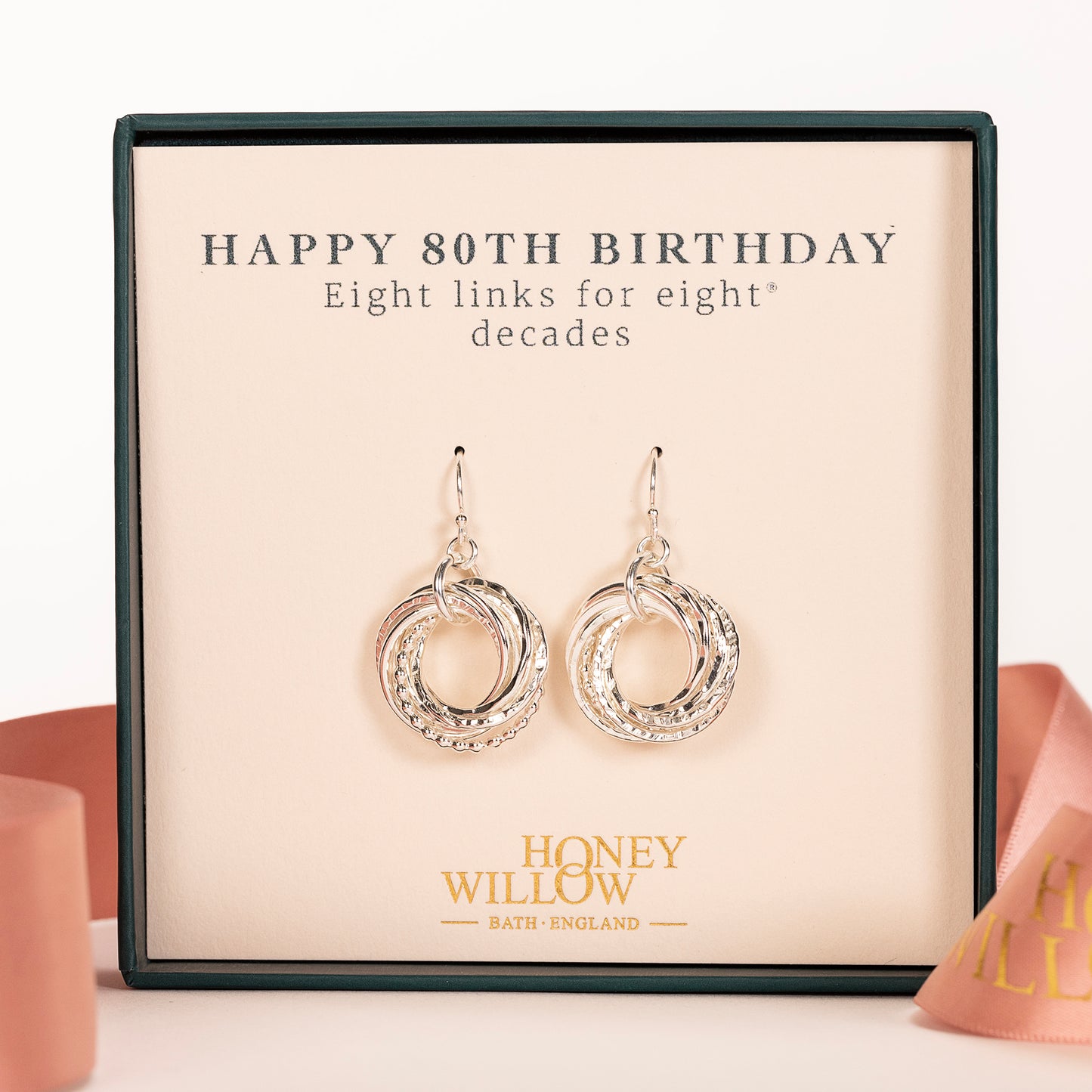 80th birthday earrings