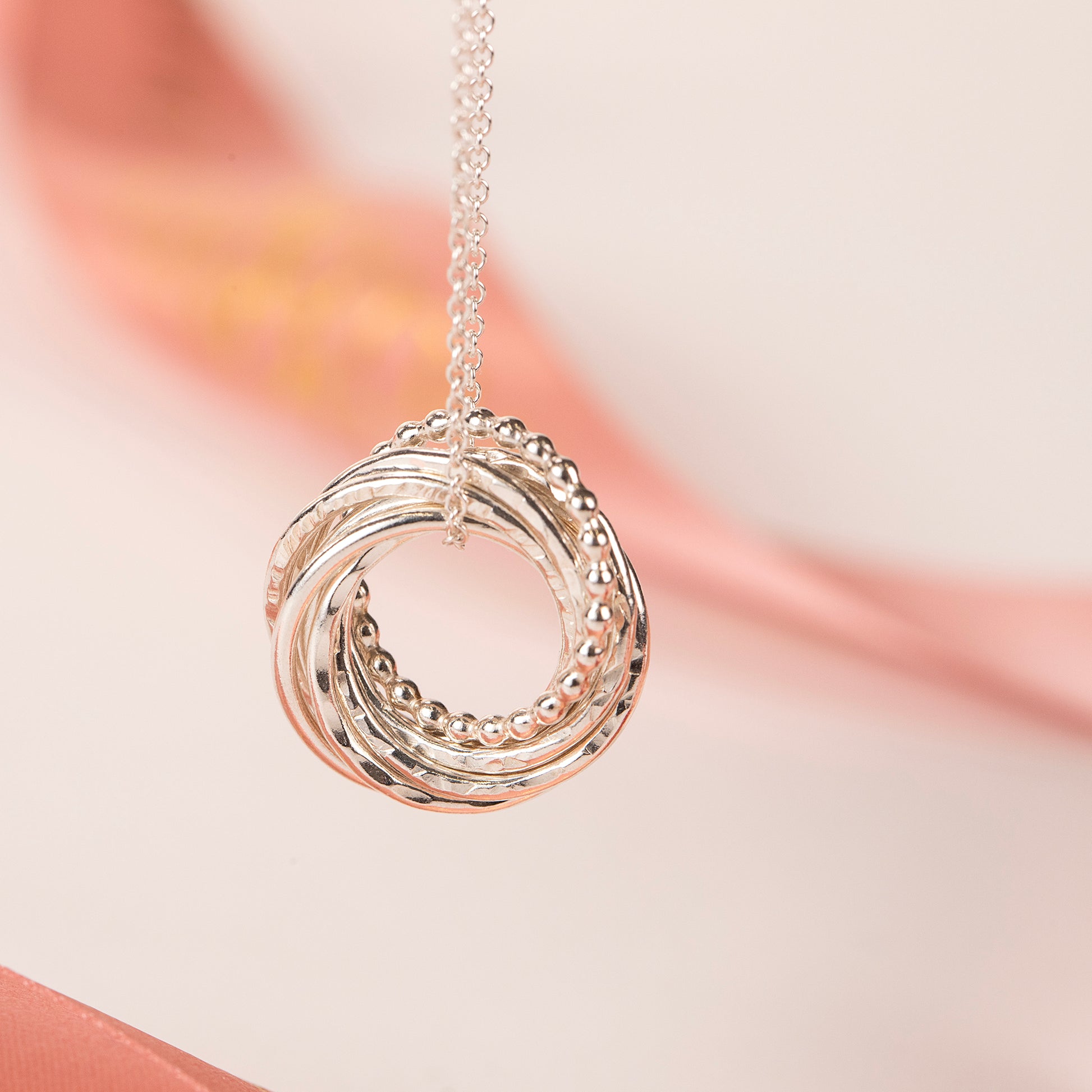 8th Anniversary Necklace The Original Rings for Years