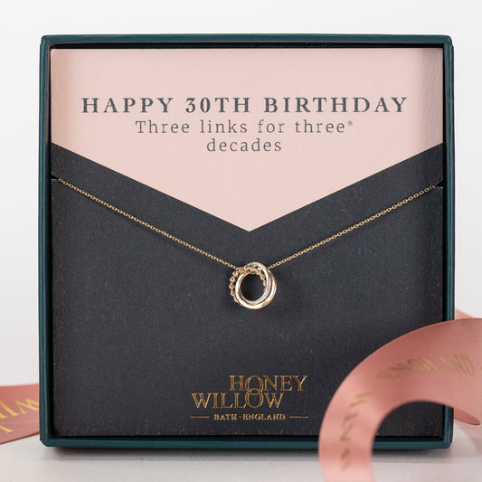 30th birthday necklace