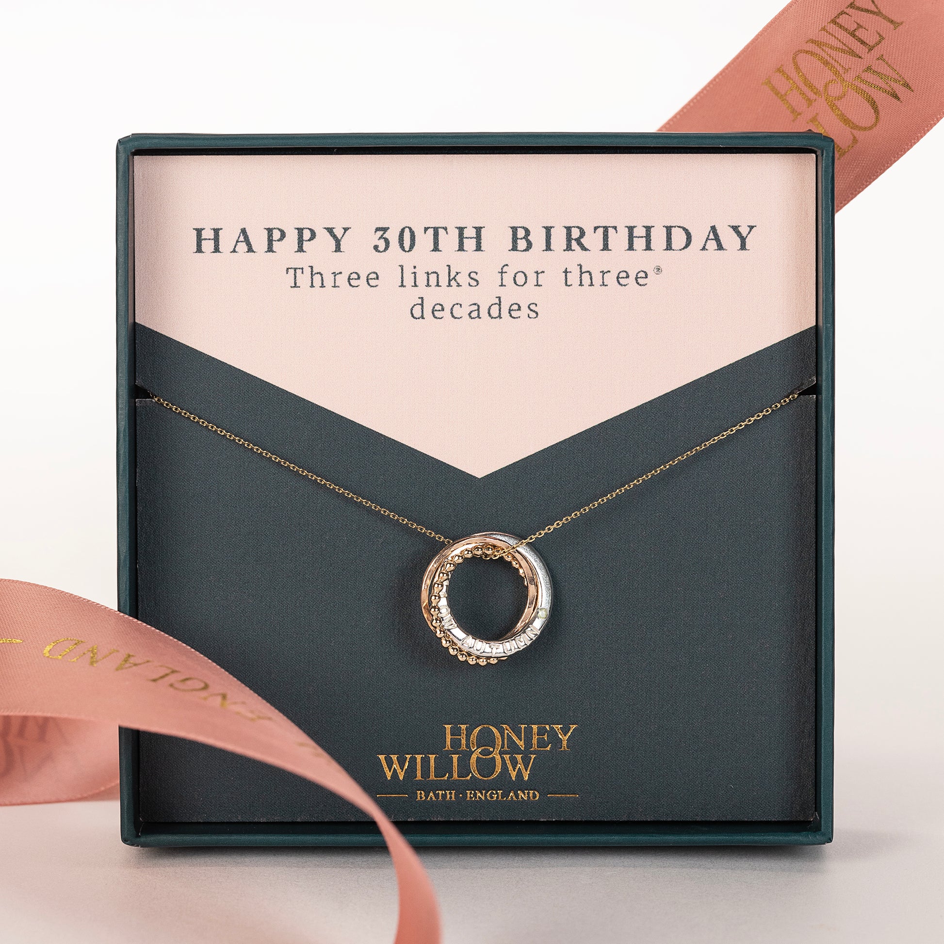 personalised 30th birthday necklace