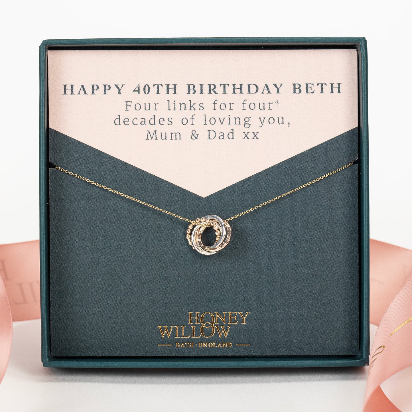 40th birthday necklace