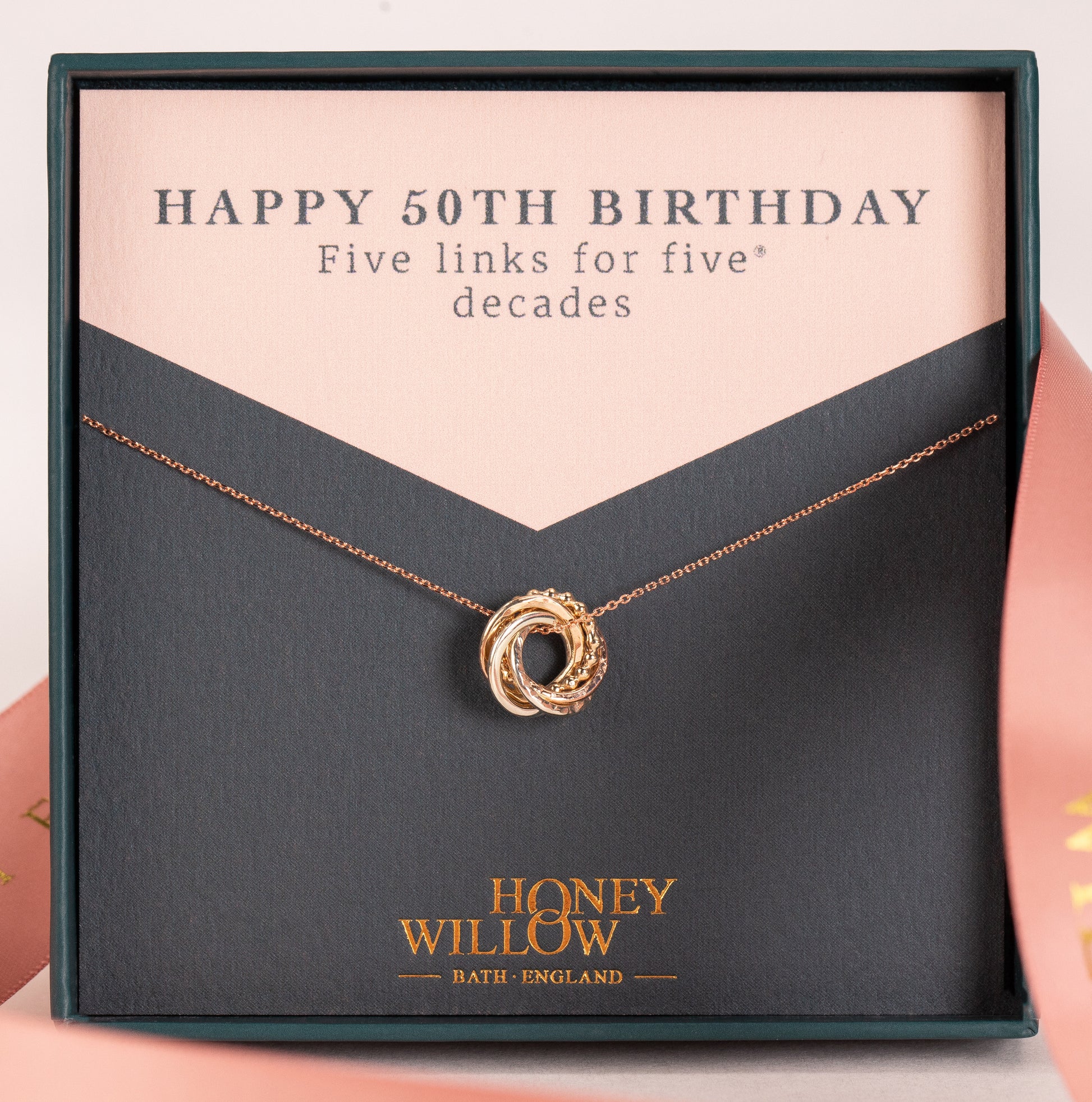 50th birthday necklace