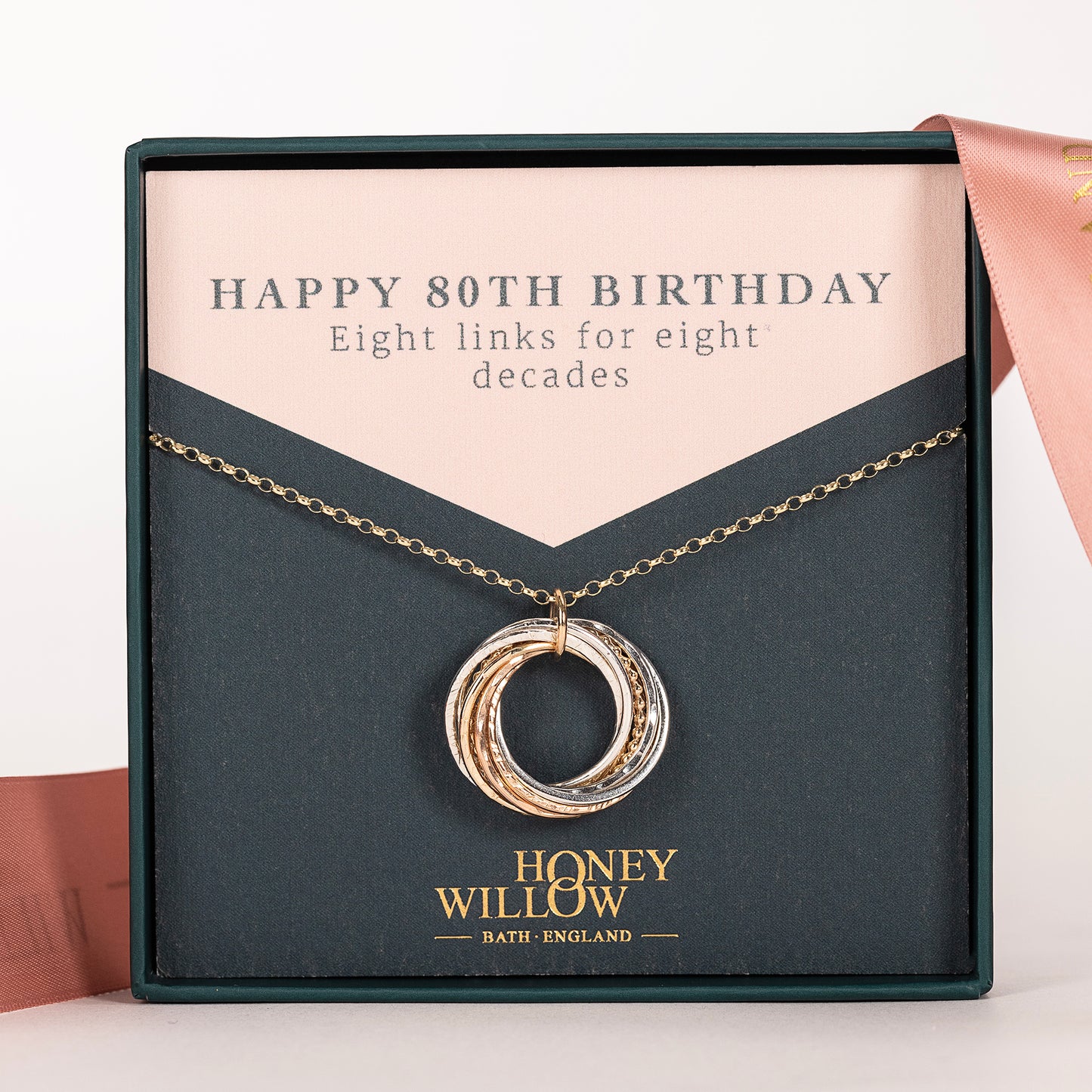 80th birthday necklace