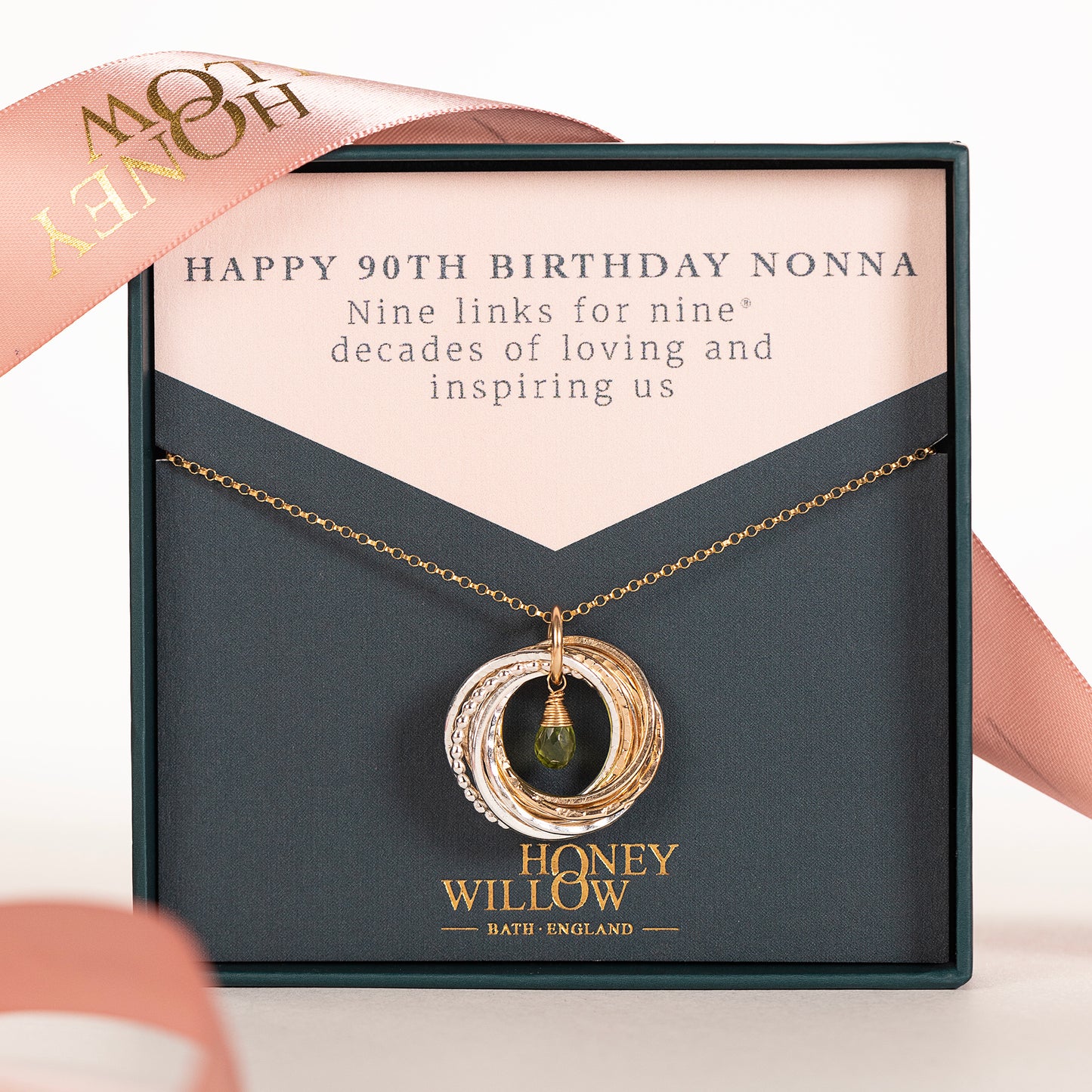 90th birthday necklace