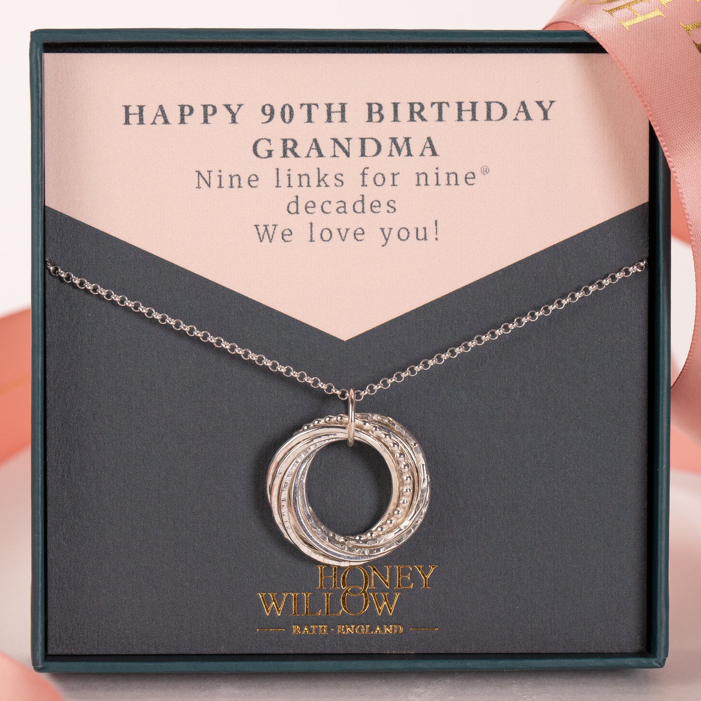 90th birthday necklace