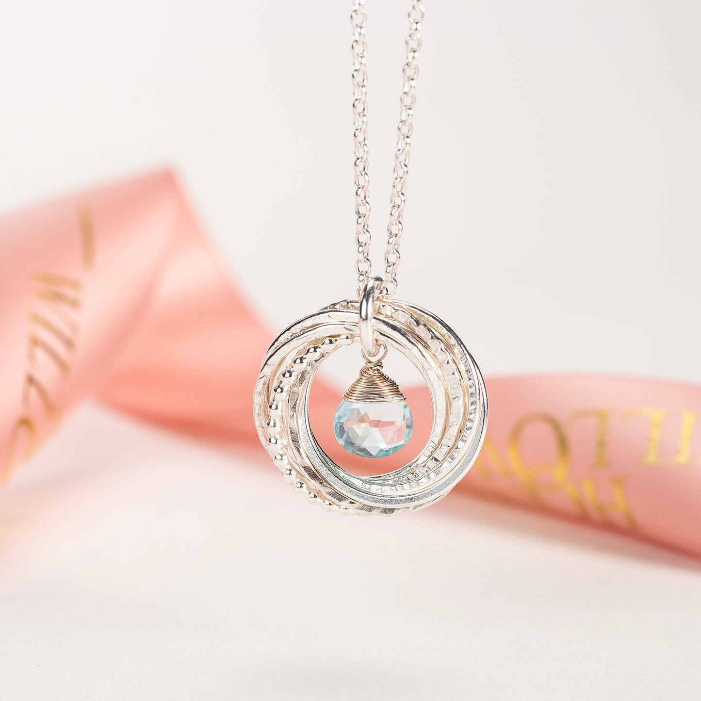 90th birthday birthstone necklace