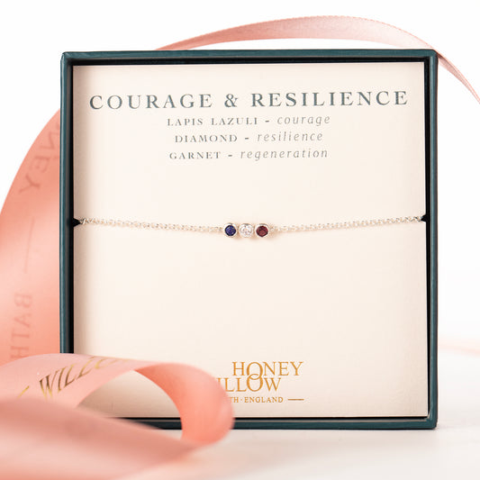 Courage & Resilience Bracelet - Gemstones & Silver