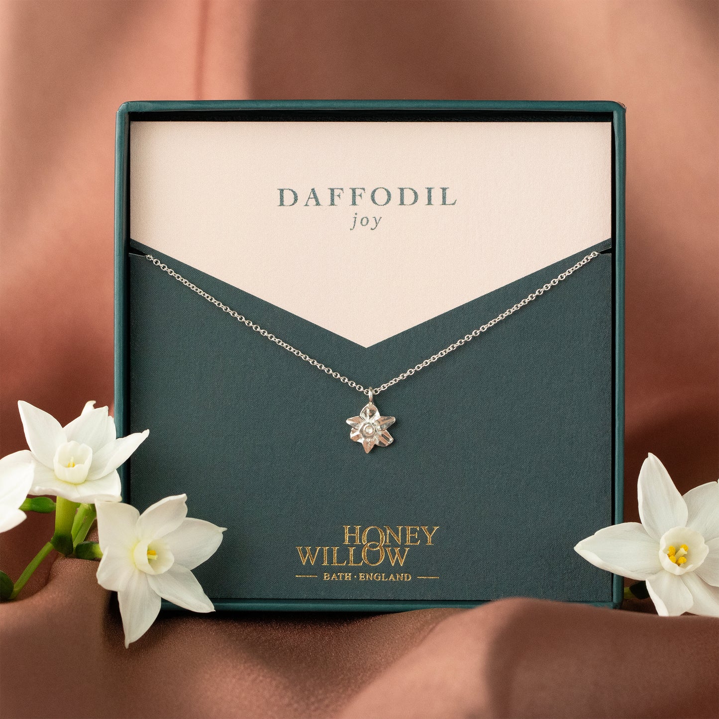 Daffodil Necklace - Joy - Silver