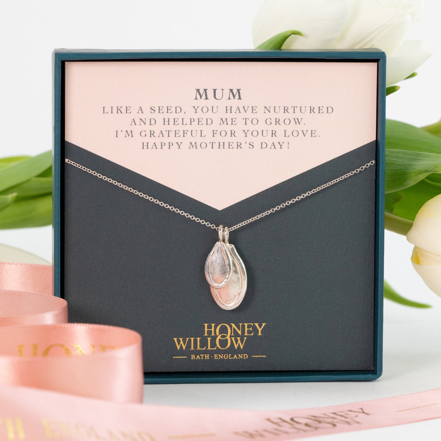 Gift for Mum - Double Seed Necklace