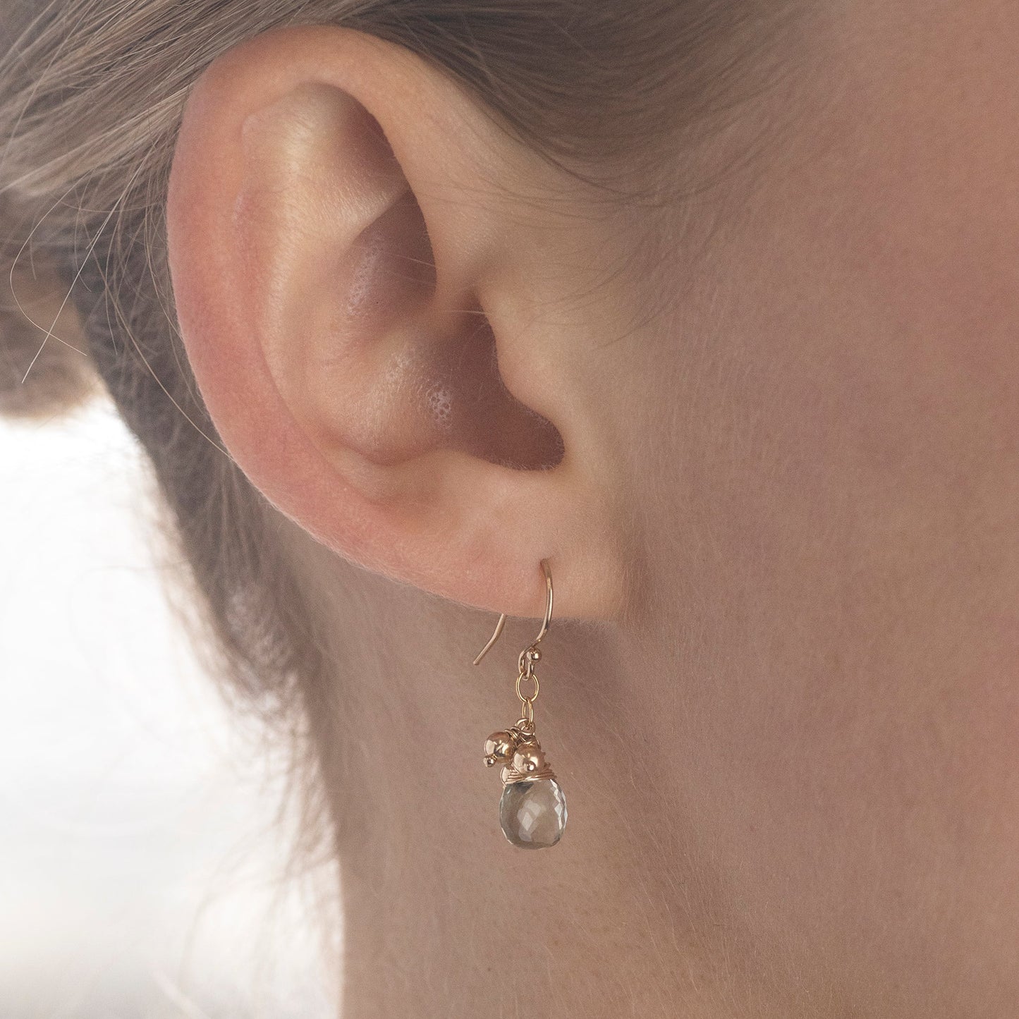 Jane Austen Inspired - Lapis Earrings - Silver & Gold