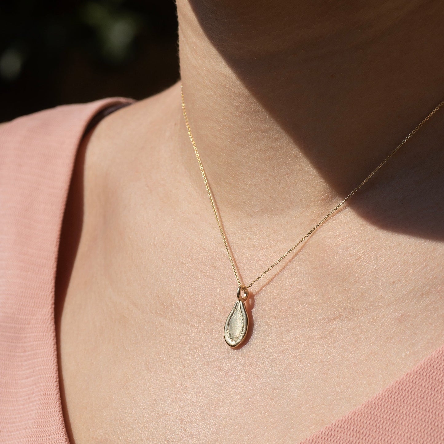 9kt Gold Seed Necklace
