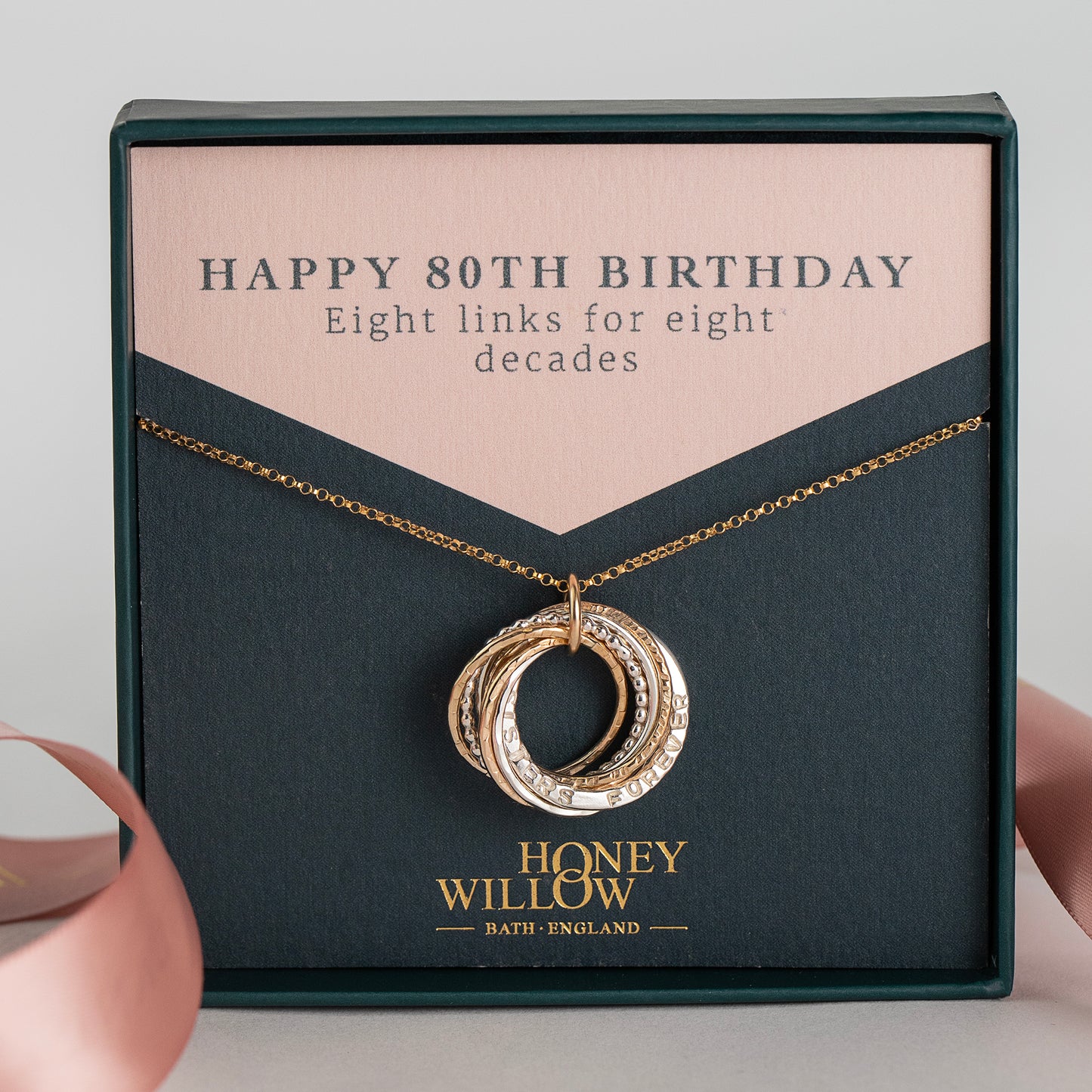 Personalised 80th Birthday Necklace
