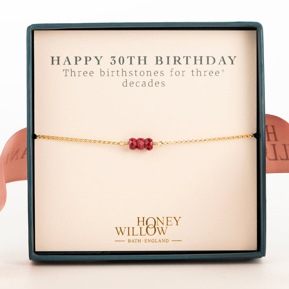 Milestone Birthday Bracelets – Honey Willow - handmade jewellery
