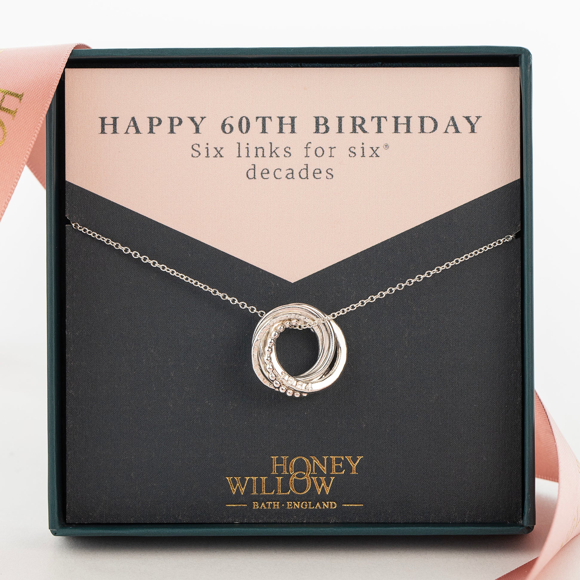 Personalised 60th Birthday Necklace