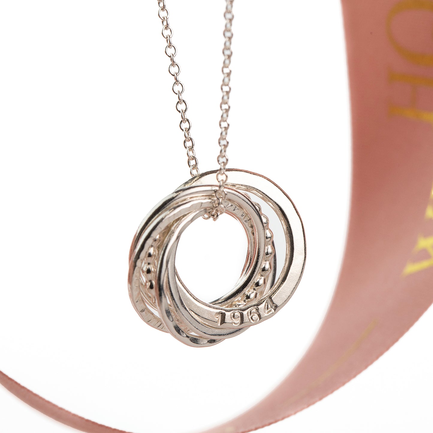 Personalised 60th Birthday Necklace - The Original 6 Links for 6 Decades Necklace - Petite Silver