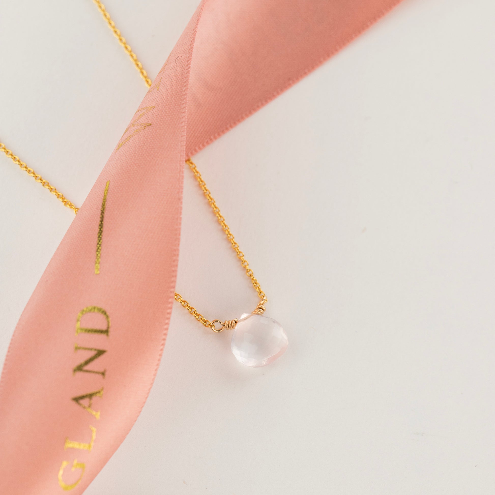 Rose Quartz Necklace - Unconditional Love - Silver, Gold & Rose Gold