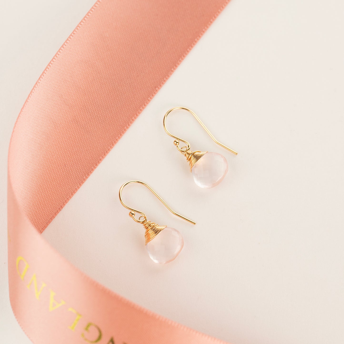 Rose Quartz Earrings - Unconditional Love - Silver, Gold & Rose Gold