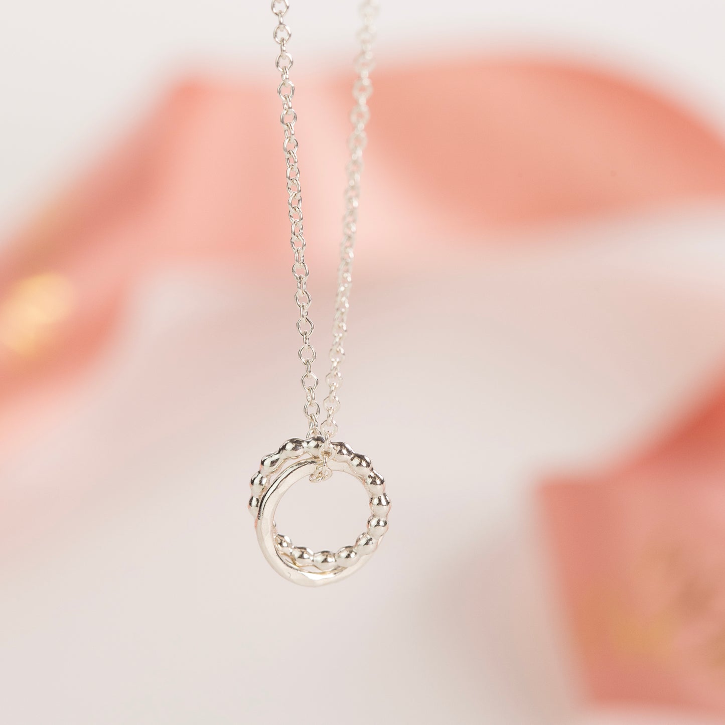 Gift for Mother Figure - Linked for a Lifetime Necklace - Silver Love Knot