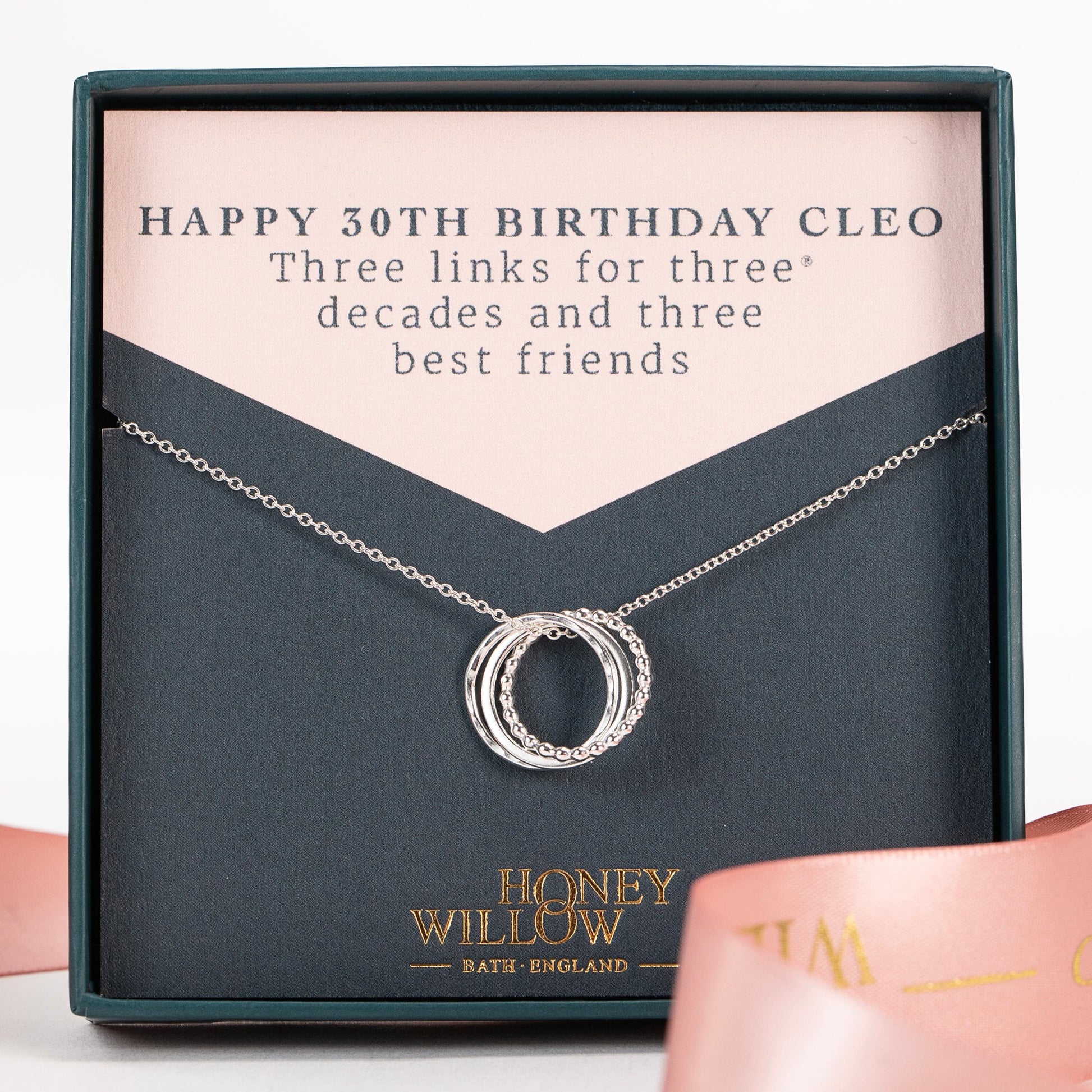 30th birthday necklace