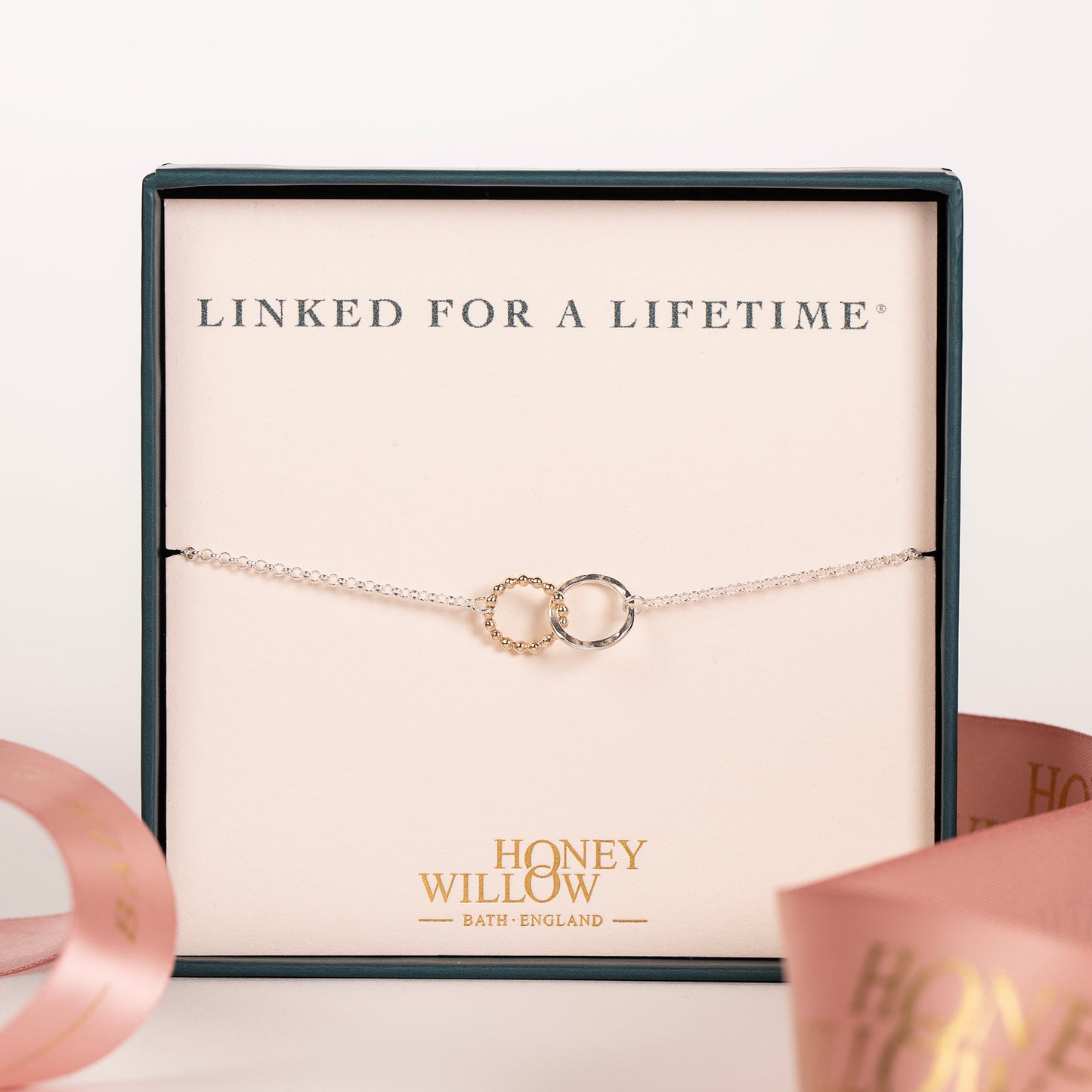 Love Link Bracelet - Linked For A Lifetime - 9kt Gold & Silver