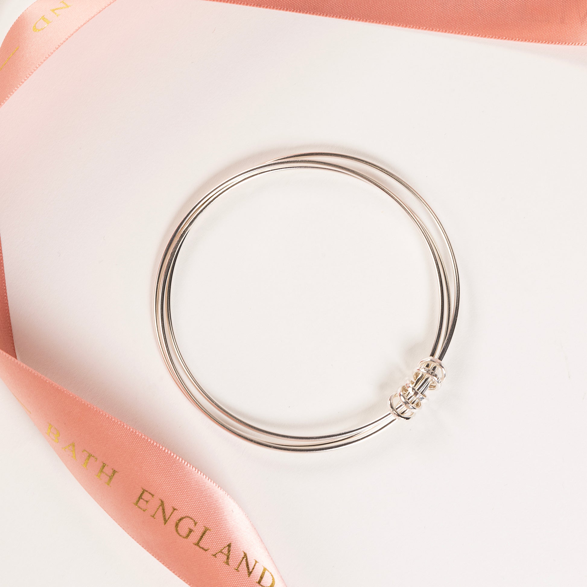 35th Birthday Gift - Triple Linked Bangle