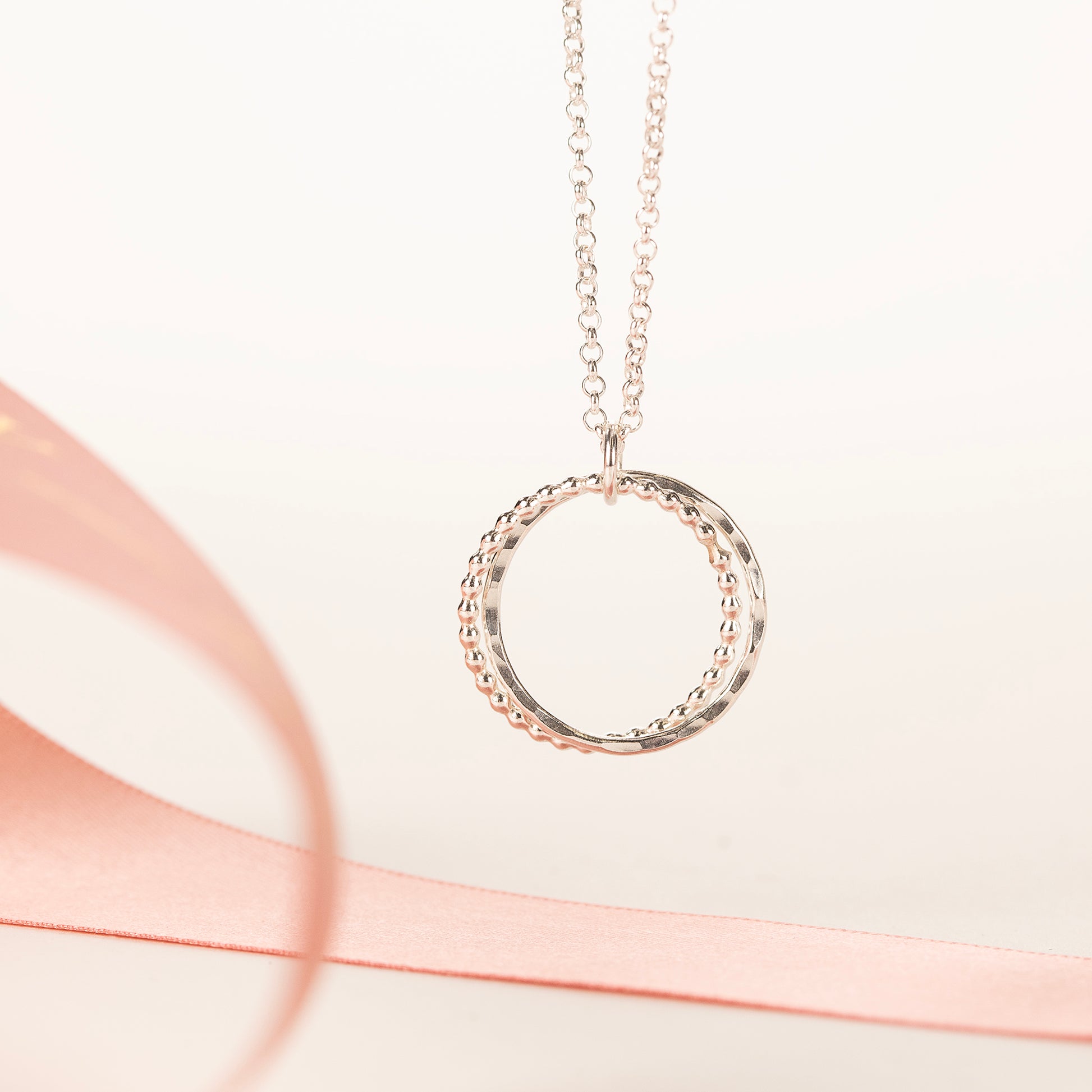 Gift for Grandmother from Grandson Silver Necklace Linked for