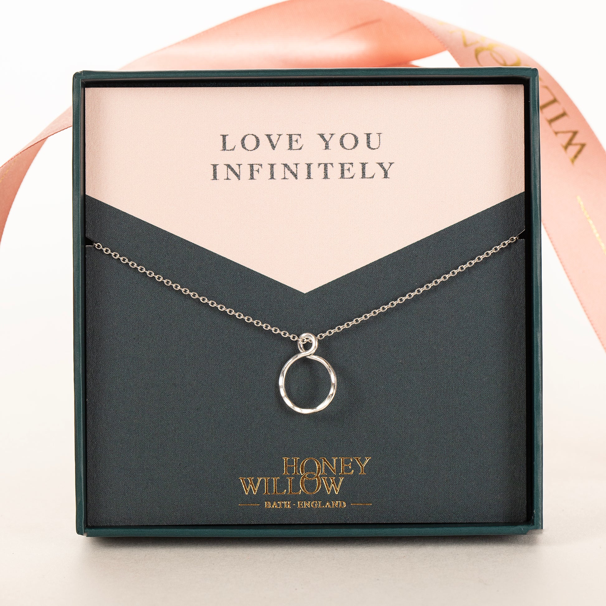 Petite Infinity Necklace - Love You Infinitely - Silver