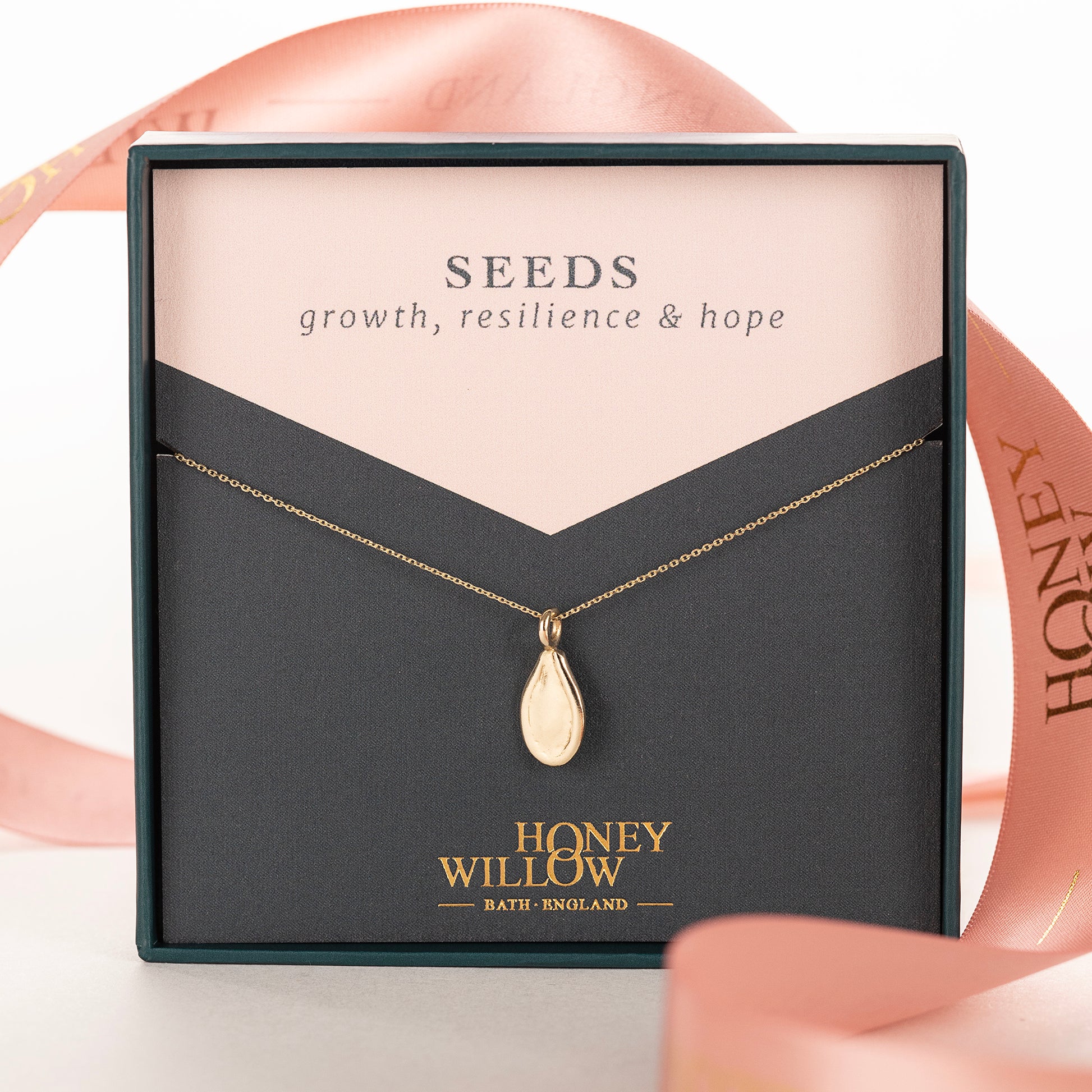 9kt Gold Seed Necklace