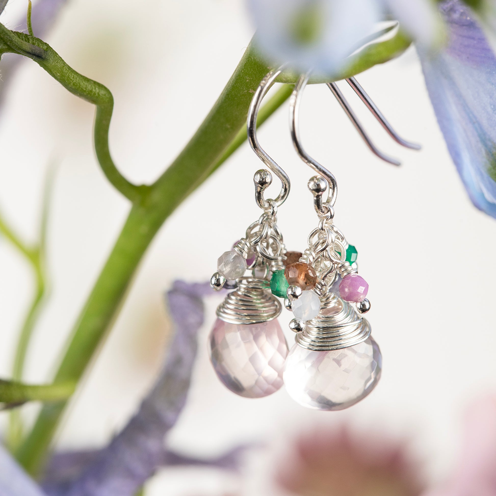 Summer Palette Earrings - Silver