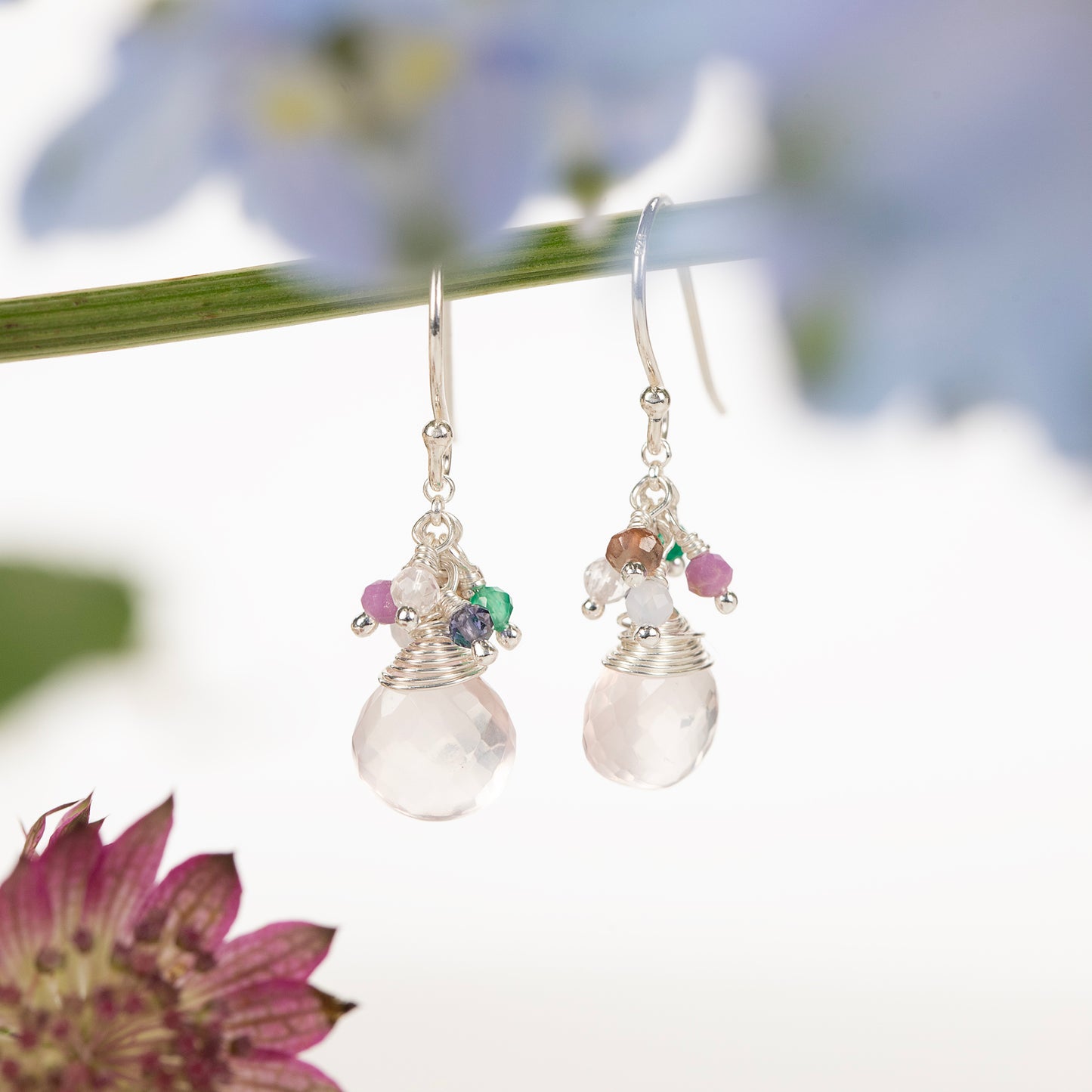 Summer Palette Earrings - Silver