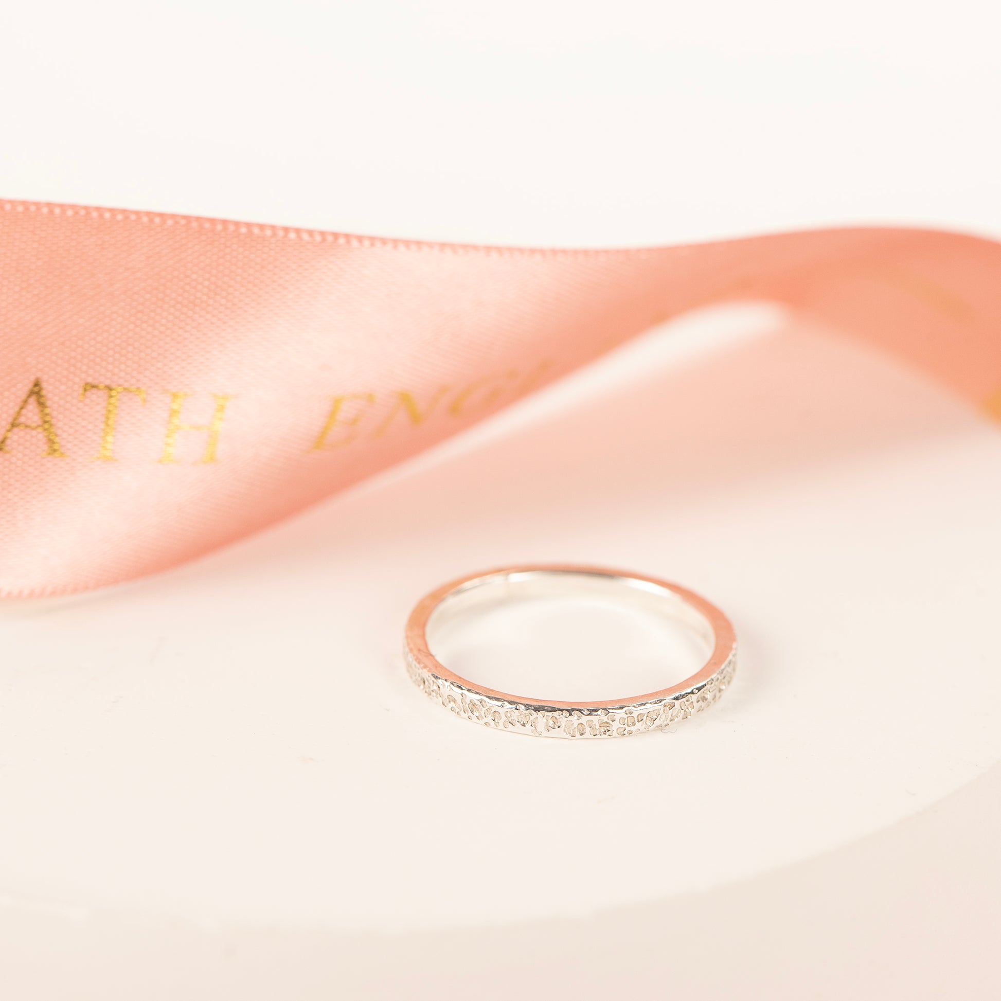 Stardust Textured Silver Ring