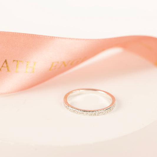 Stardust Textured Silver Ring