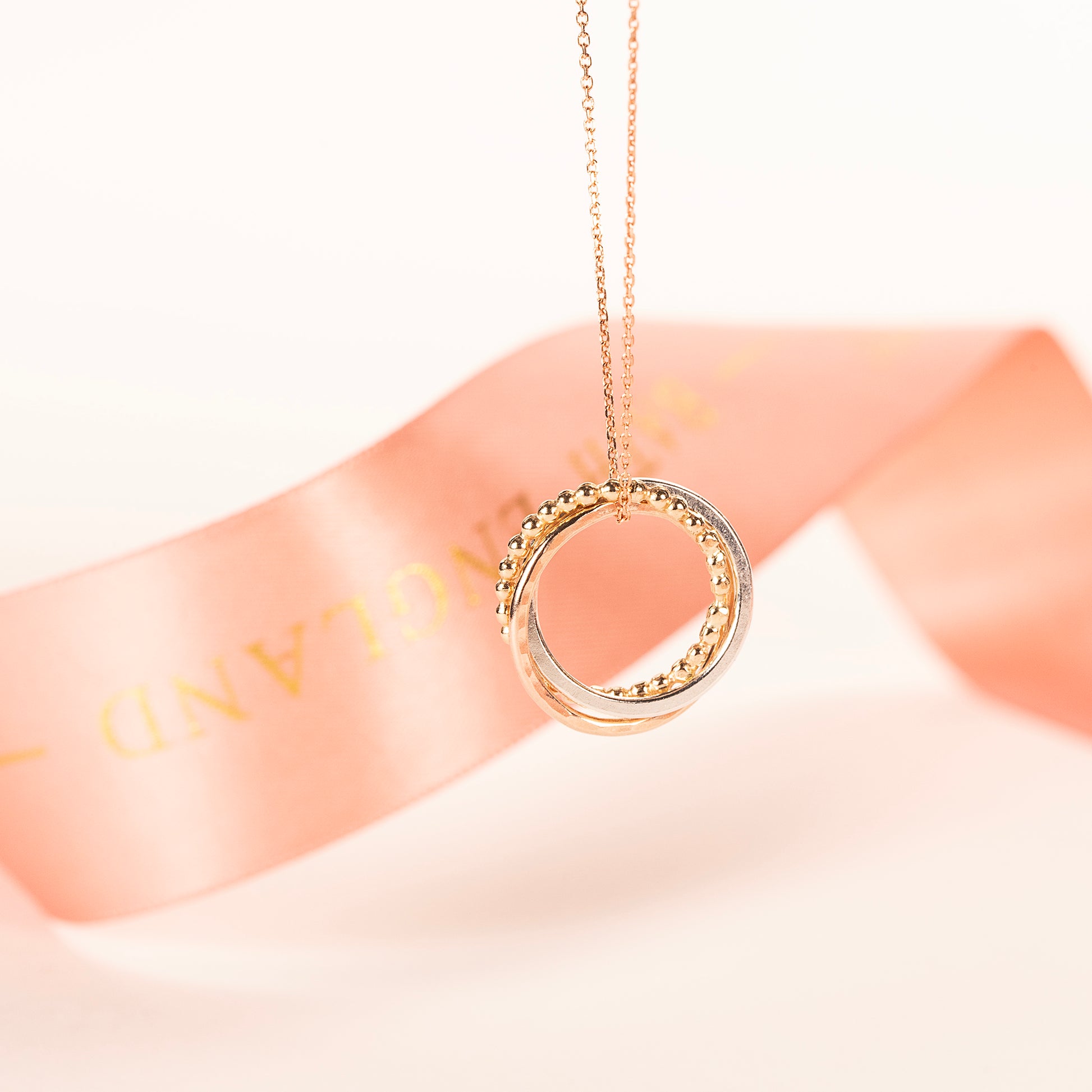 Mother & 2 Sons Necklace - Linked for a Lifetime - 9kt Gold - Rose Gold - Silver