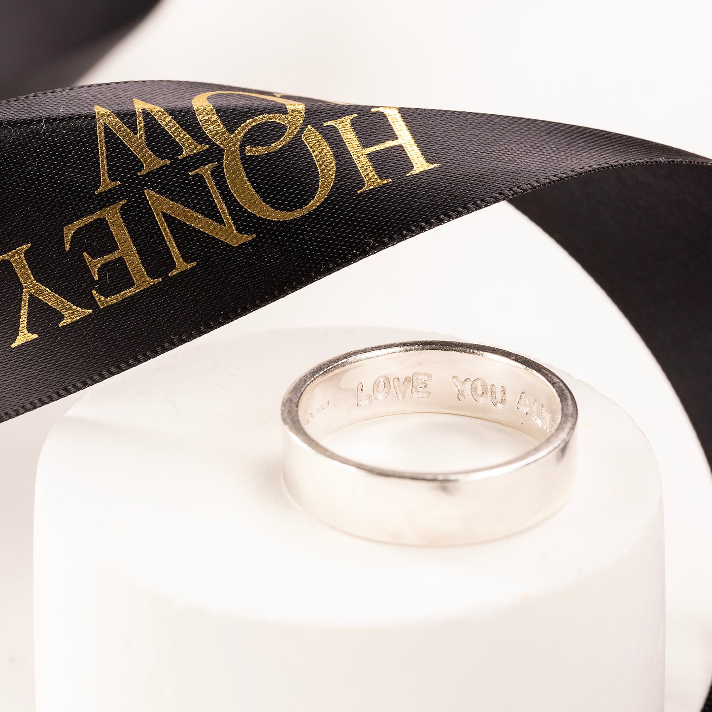 Men's Personalised Ring - Hand-stamped - Silver