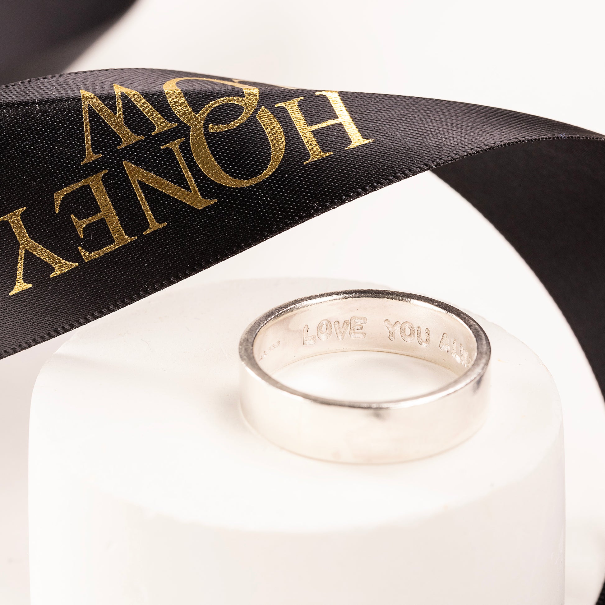 Men's Personalised Ring - Hand-stamped - Silver