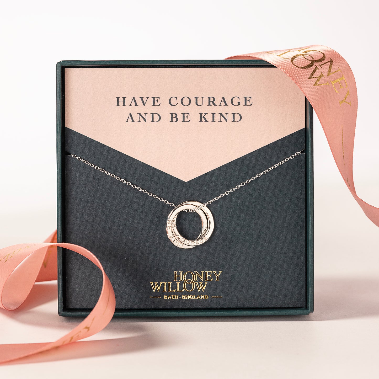 Have Courage & Be Kind Necklace - Silver
