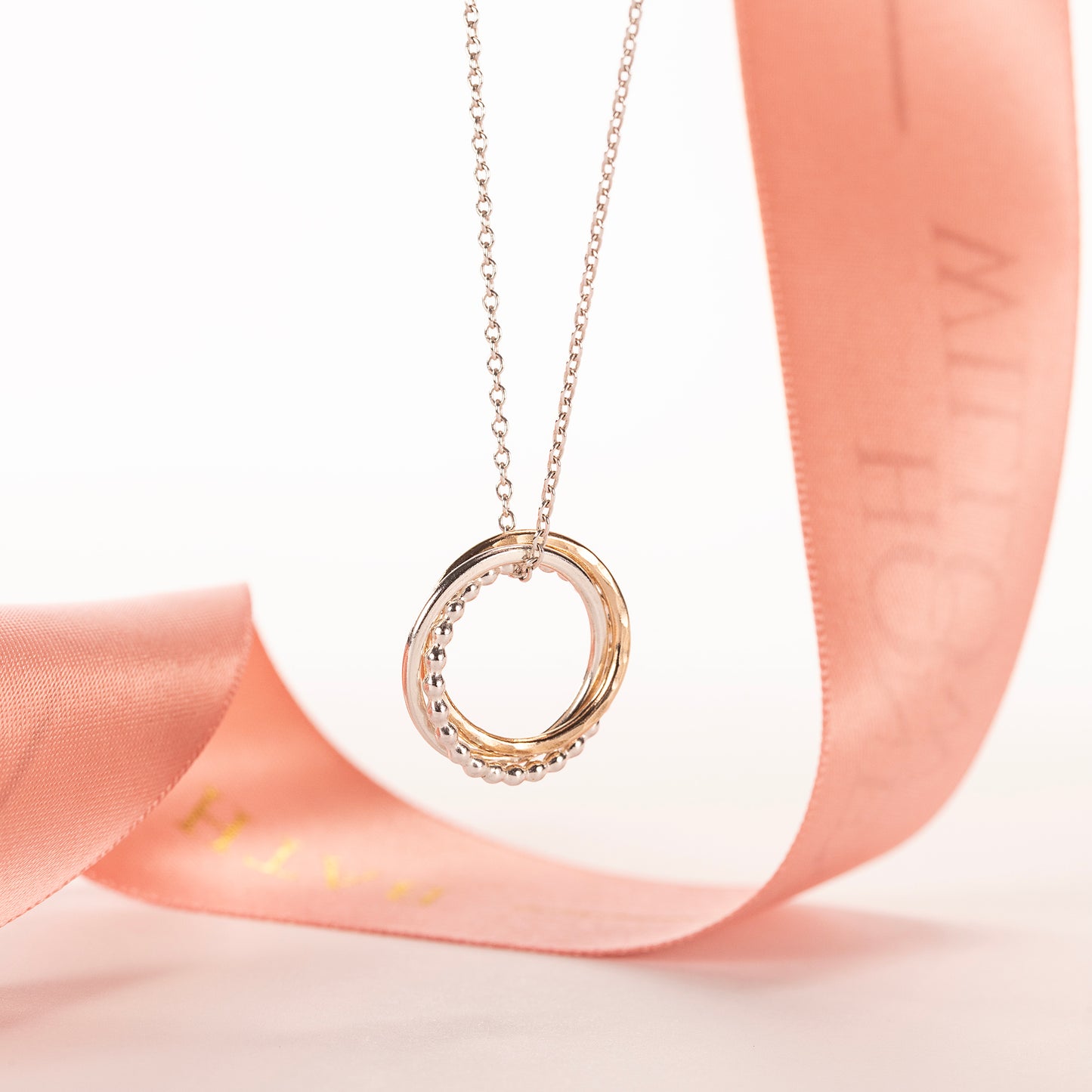 30th Birthday Necklace - The Original 3 Links for 3 Decades Necklace - Petite Silver & Gold