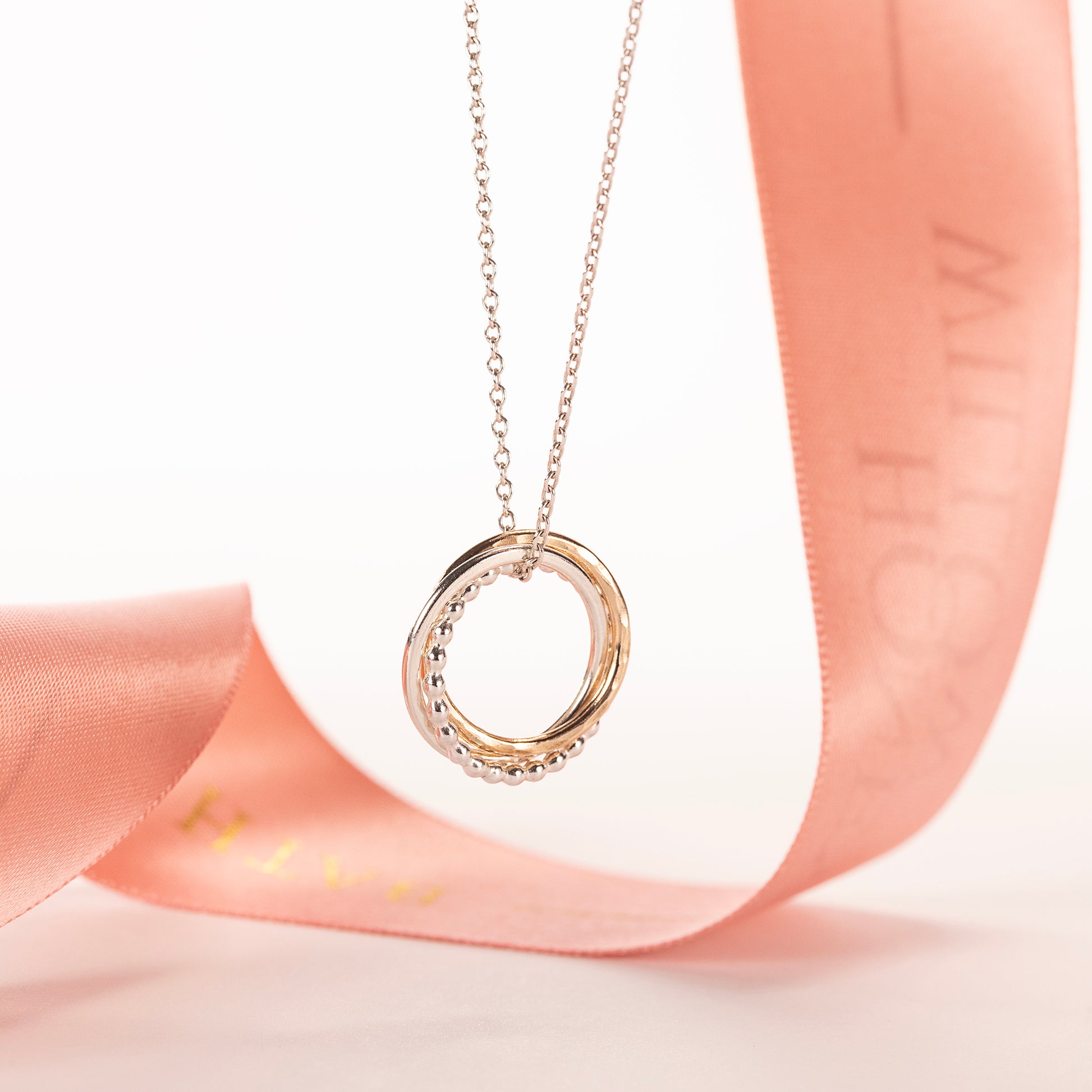 30th Birthday Necklace - The Original 3 Links for 3 Decades Necklace - Petite Silver & Gold