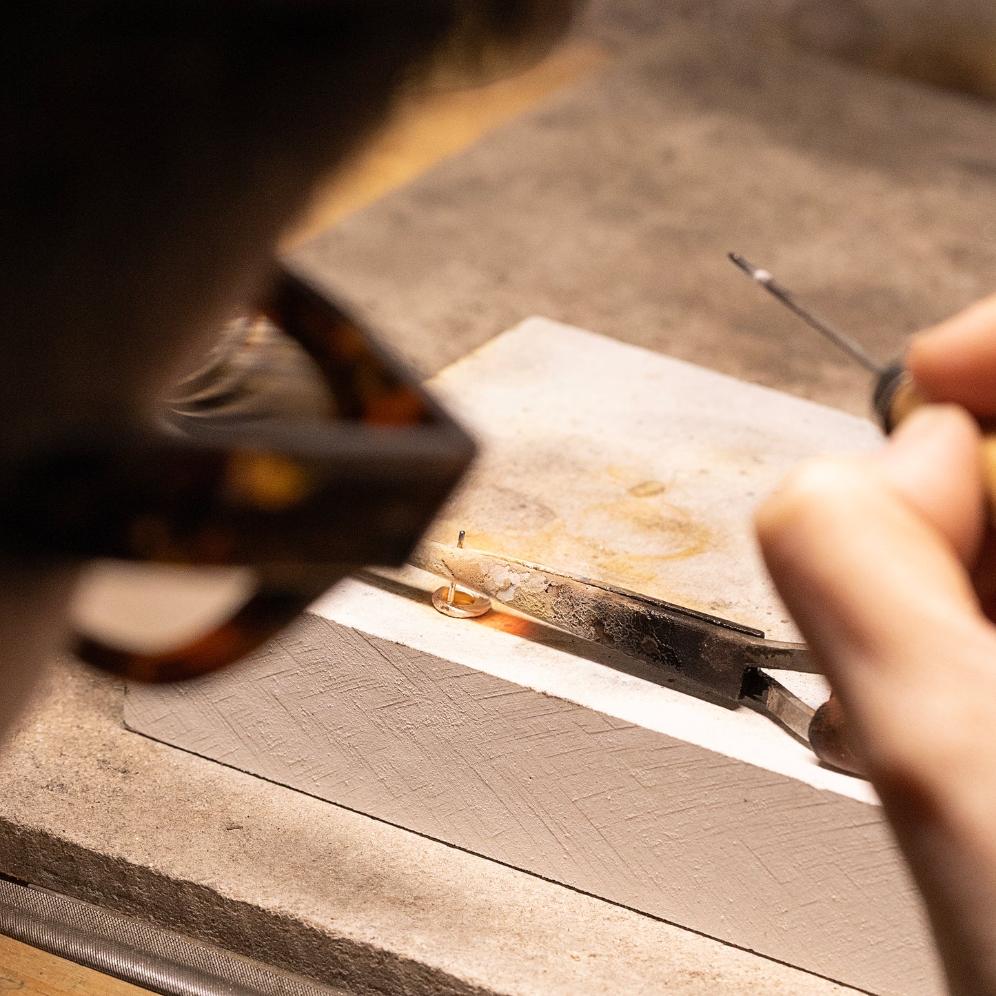 30th Birthday Stud Earrings - The Original 3 Links for 3 Decades - Silver