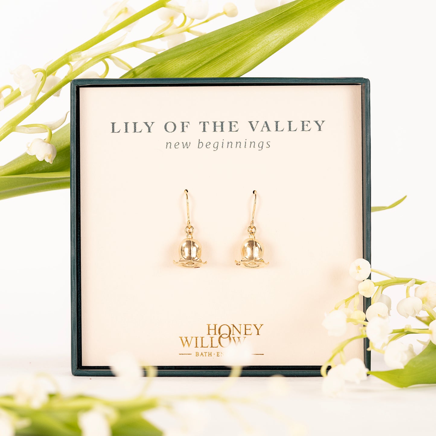Lily of the Valley Flower Earrings - New Beginnings - 9kt Gold