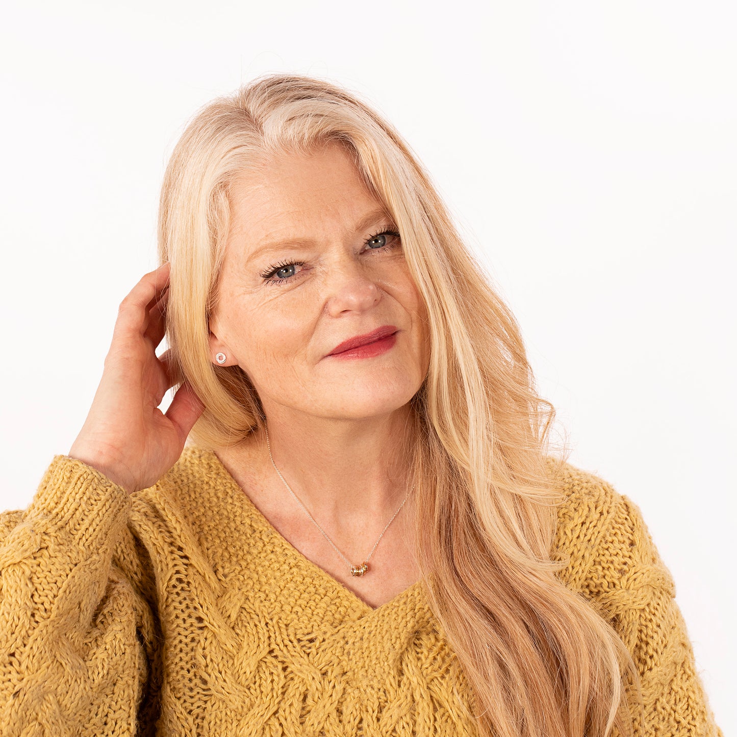 60th Birthday Necklace - 6 Links for 6 Decades - Tiny Links - Silver & Gold & Rose Gold